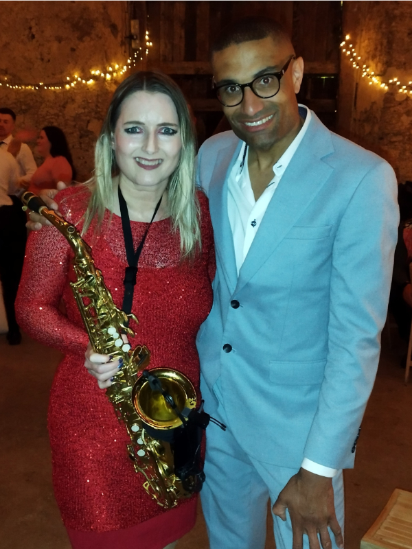 Clare with Richie Anderson